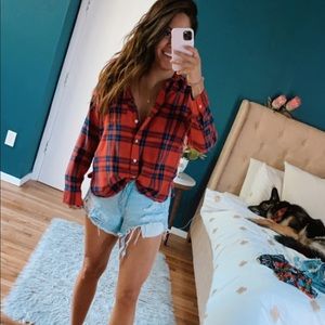 boyfriend fit flannel